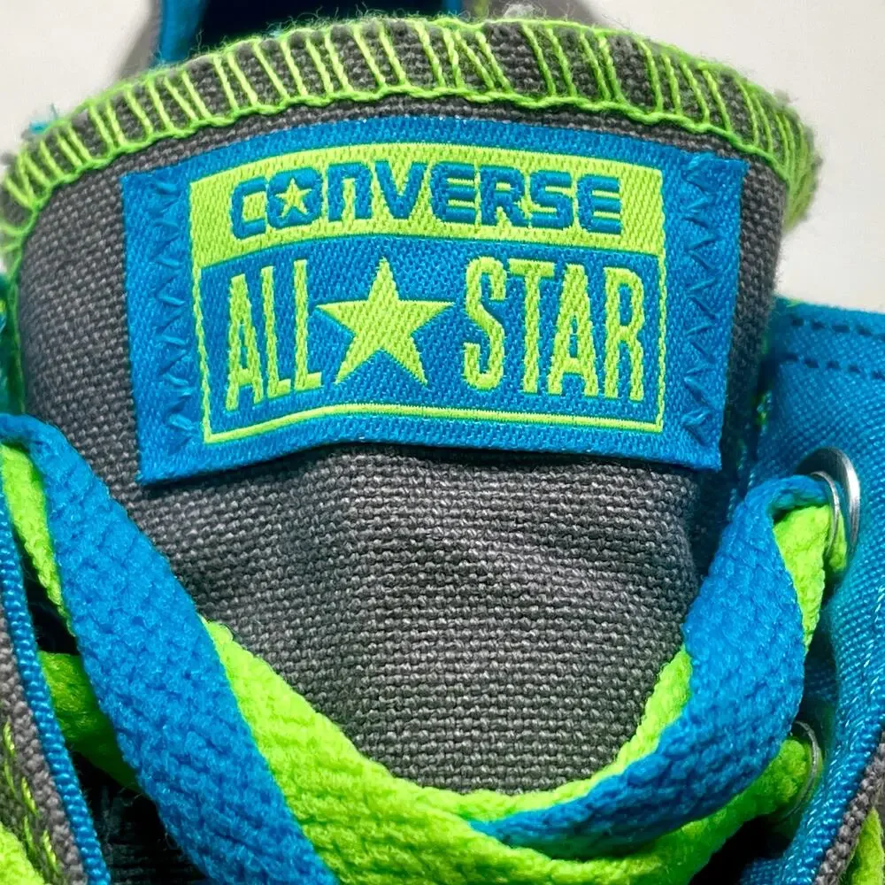 Converse All Star Kriss Cross Sneakers Womens Sz 7 Sporty Gray White J.6.8